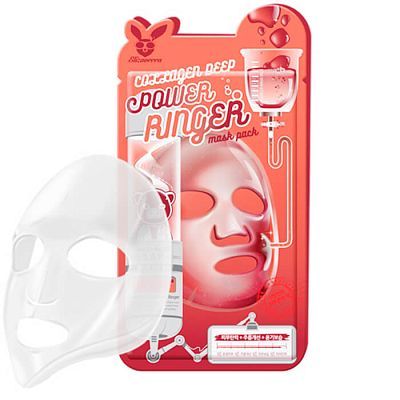 Elizavecca Collagen Deep Power Ringer Mask Pack Тканевая маска для лица с Коллагеном 1шт