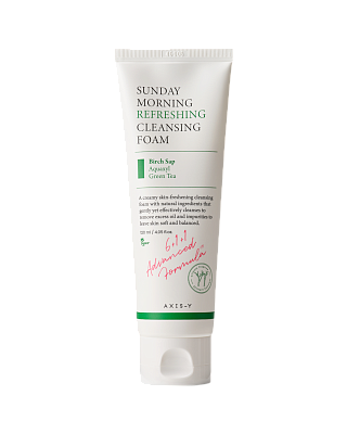 Увлажняющая пенка для умывания AXIS-Y Sunday Morning Refreshing Cleansing Foam 120 мл
