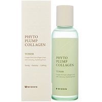 Mizon Phyto Plump Collagen Toner Подтягивающий тонер для лица с фитоколлагеном 150 мл УЦЕНКА