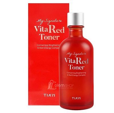 Tiam My Signature Vita Red Toner Витаминный тонер для ровного тона и сияния кожи 130мл