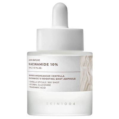 Сыворотка-бустер с ниацинамидом SKIN1004 Madagascar Centella Niacinamide 10 Boosting Shot Ampoule