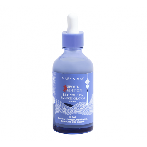 Сыворотка антивозрастная с ретинолом и бакучиолом MARY&MAY Retinol 0.1% Bakuchiol CICA Serum 80мл