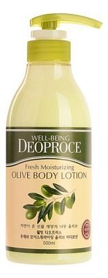 Deoproce Well-Being Fresh Moisturizing Olive Body Lotion Лоьсон для тела с оливой 500мл