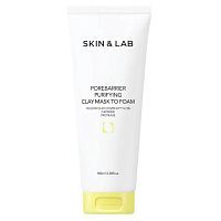 Маска-пенка для умывания с желтой глиной SKIN&LAB Porebarrier Purifying Clay Mask to Foam100млУЦЕНКА