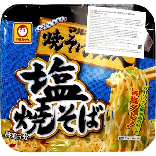 Toyo Suisan Grilled Soba Noodles With Salt Лапша обжаренная на гриле с солью 109г