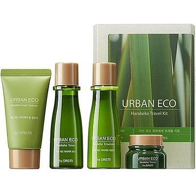 The Saem Urban Eco Harakeke Mini Kit Набор с экстрактом новозеландского льна 31мл/31мл/25г/8мл