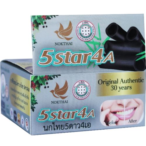 5 Star Cosmetic 5Star4A Травяная отбеливающая зубная паста с бамбуковым углем 25г