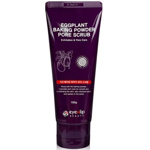 Eyenlip Eggplant Baking Powder Pore Scrub Скраб для лица от чёрных точек с экстрактом баклажана 100г Eyenlip Eggplant Baking Powder Pore Scrub Скраб для лица от чёрных точек с экстрактом баклажана 100г