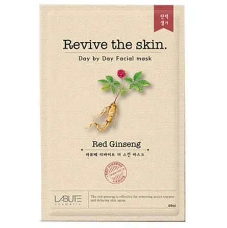 Labute Revive the skin Red Ginseng Mask Тканевая маска с красным Женьшенем 23мл