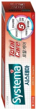CJ Lion Systema Зубная паста для комплексной защиты с ароматом апельсина и мяты 120г