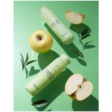 Masil Probiotics Apple Vinergar Shampoo Шампунь для блеска с яблочным уксусом 300мл фото 3