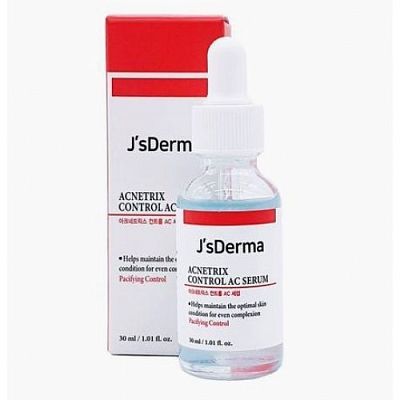 JsDerma Acnetrix Control AC Serum Сыворотка с ниацинамидом и цинком для проблемной кожи 30мл