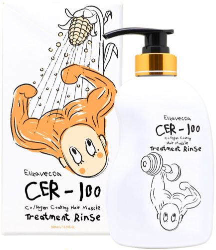 Elizavecca CER-100 Collagen Coating Hair Muscle Treatment Rinse Маска для волос с коллагеном 500мл
