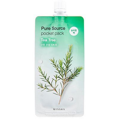 Missha Pure Source Pocket Pack Ночная маска для лица c экстрактом чайного дерева 10мл