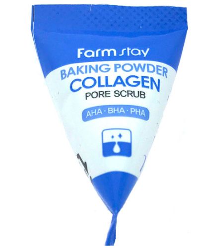 Farmstay Baking Powder Pore Scrub Скраб для очищения пор с содой и коллагеном 7г