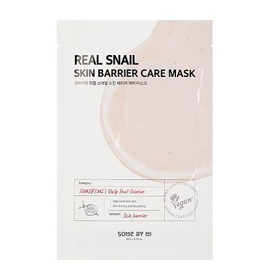 Some By Mi Real Snail Skin Barrier Care Mask Маска тканевая восстанавливающая с муцином улитки 20мл