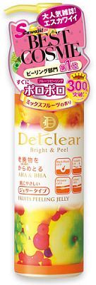 Meishoku Detclear peeling gel Пилинг-гель с AHA и BHA кислотами и ароматом фруктов 180мл