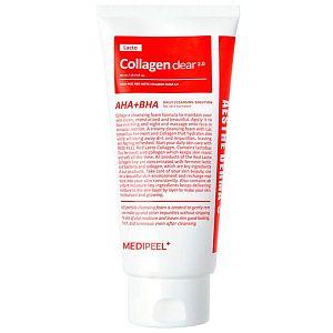 Medi-Peel Red Lacto Collagen Clear 2.0 Очищающая кислотная пенка с коллагеном и пробиотиками 300 мл