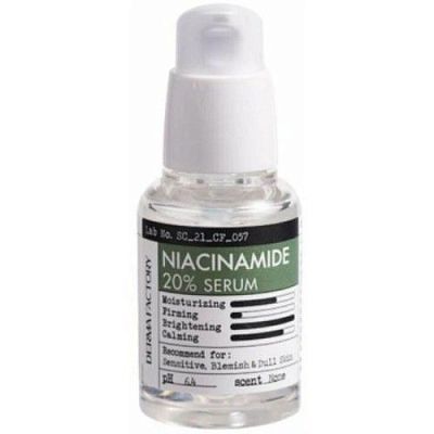 Derma Factory Niacinamide 20% Serum Сыворотка для лица с ниацинамидом 30 мл