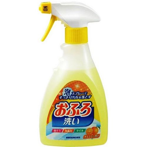 Nihon Foam spray Bathing wash Чистящая спрей-пенка для ванны с апельсиновым маслом 400мл
