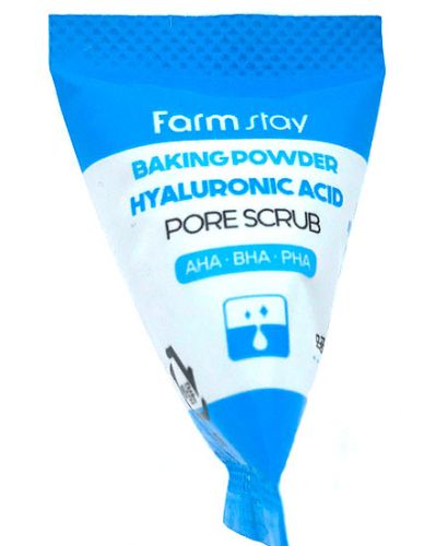 Farmstay Baking Powder Hyaluronic Acid Pore Scrub Скраб с содой и гиалуроновой кислотой 7г