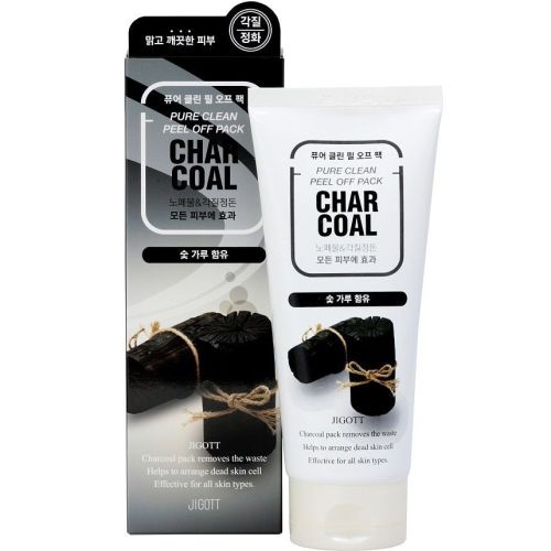 Jigott Charcoal Pure Clean Peel Off Pack Очищающая угольная маска-пленка 180мл