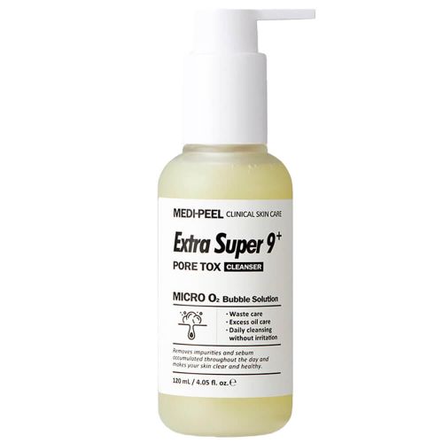 Medi-Peel Extra Super 9 Plus Pore Tox Cleanser Кислотная гель-пенка для глубокого очищения пор 120 м
