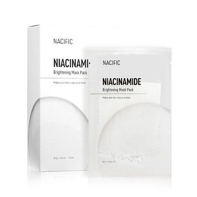 Nacific Niacinamide Brightening Mask Pack Тканевая маска для ровного тона с ниацинамидом 30 г